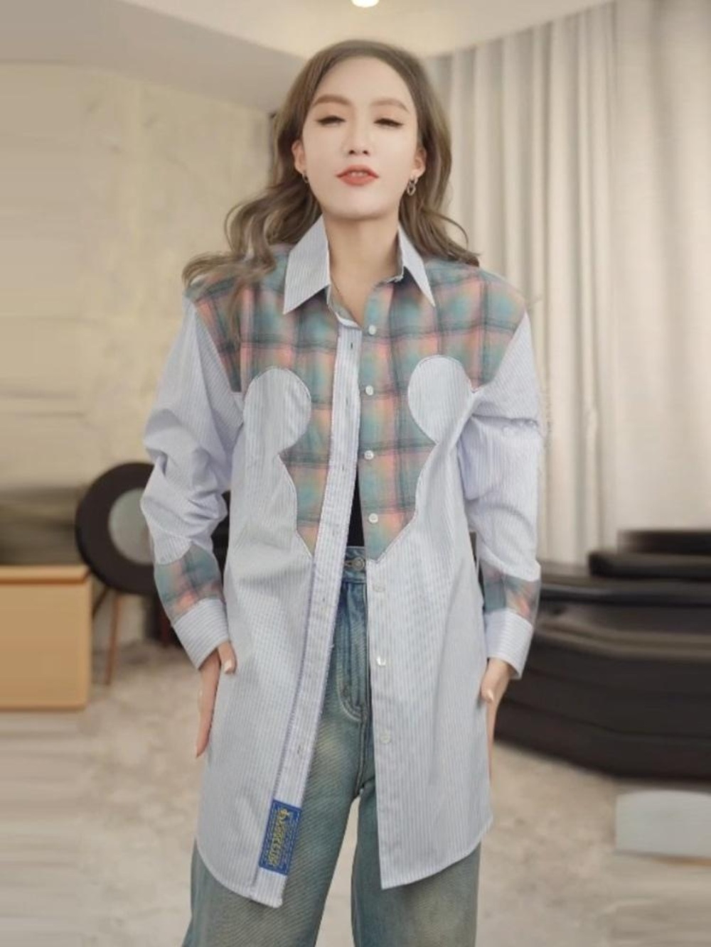 끝내주는해결사 5화 이지아 셔츠 김사라 옷 아우터형셔츠 이미지 2