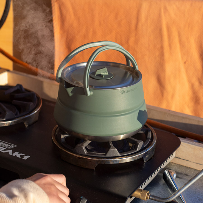 씨투써밋 디투어 케틀 1.6L 백패킹 접이식 스테인레스 경량 주전자