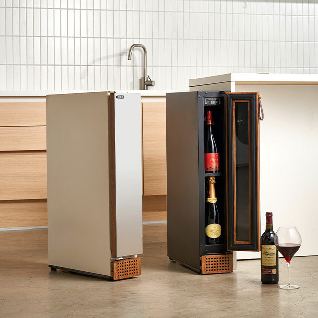 플랜잇 와인셀러 와인 9병 미니 슬림 컴프레셔 냉장고 덴비스
