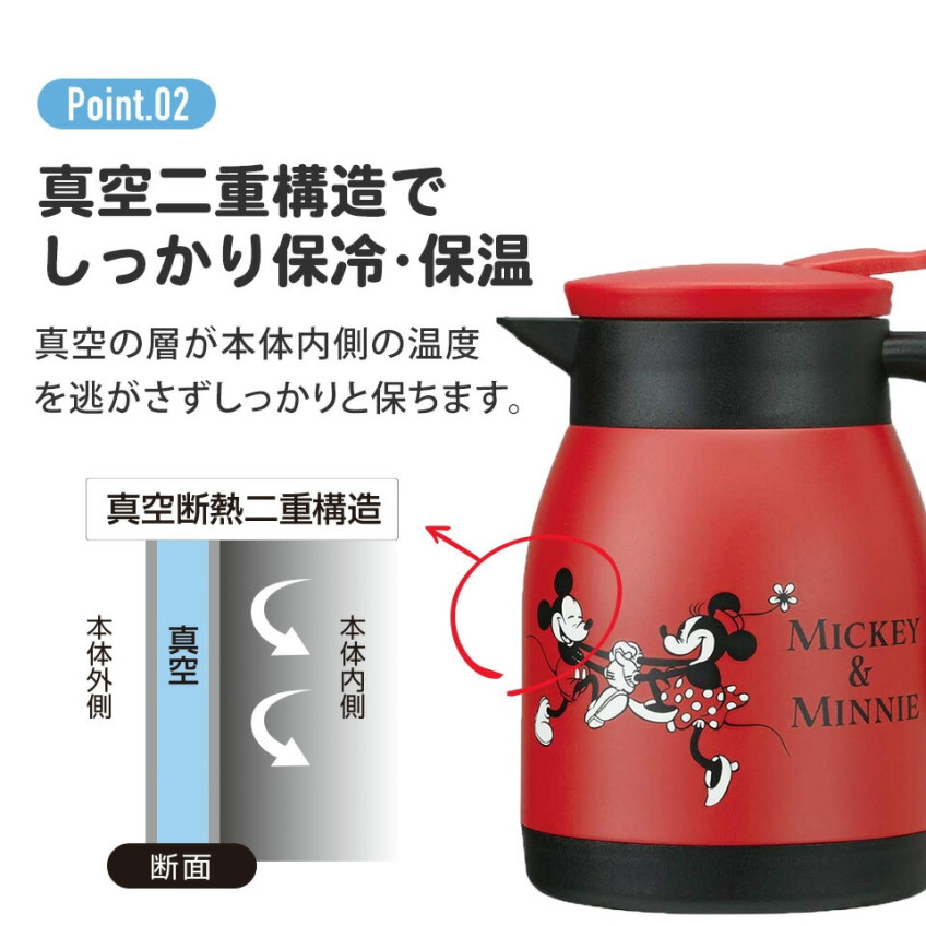 [발주상품 2~4 영업일 후 발송예정] 스케이터 무민 캐릭터 스테인리스 진공 포트 600ml VSP6 - 하카타몰