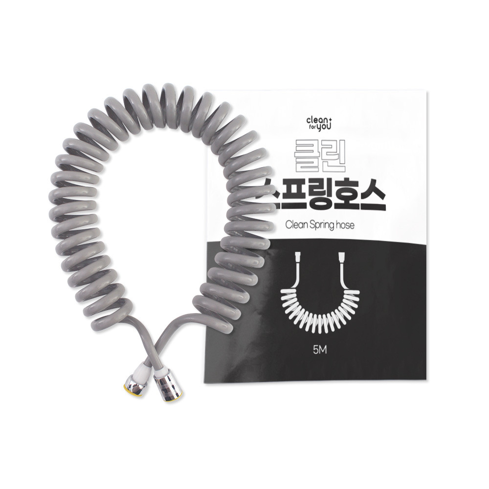 욕실 베란다 변기 청소 꼬임방지 고압 스프링 호스 2M (건) - 상세 이미지 5