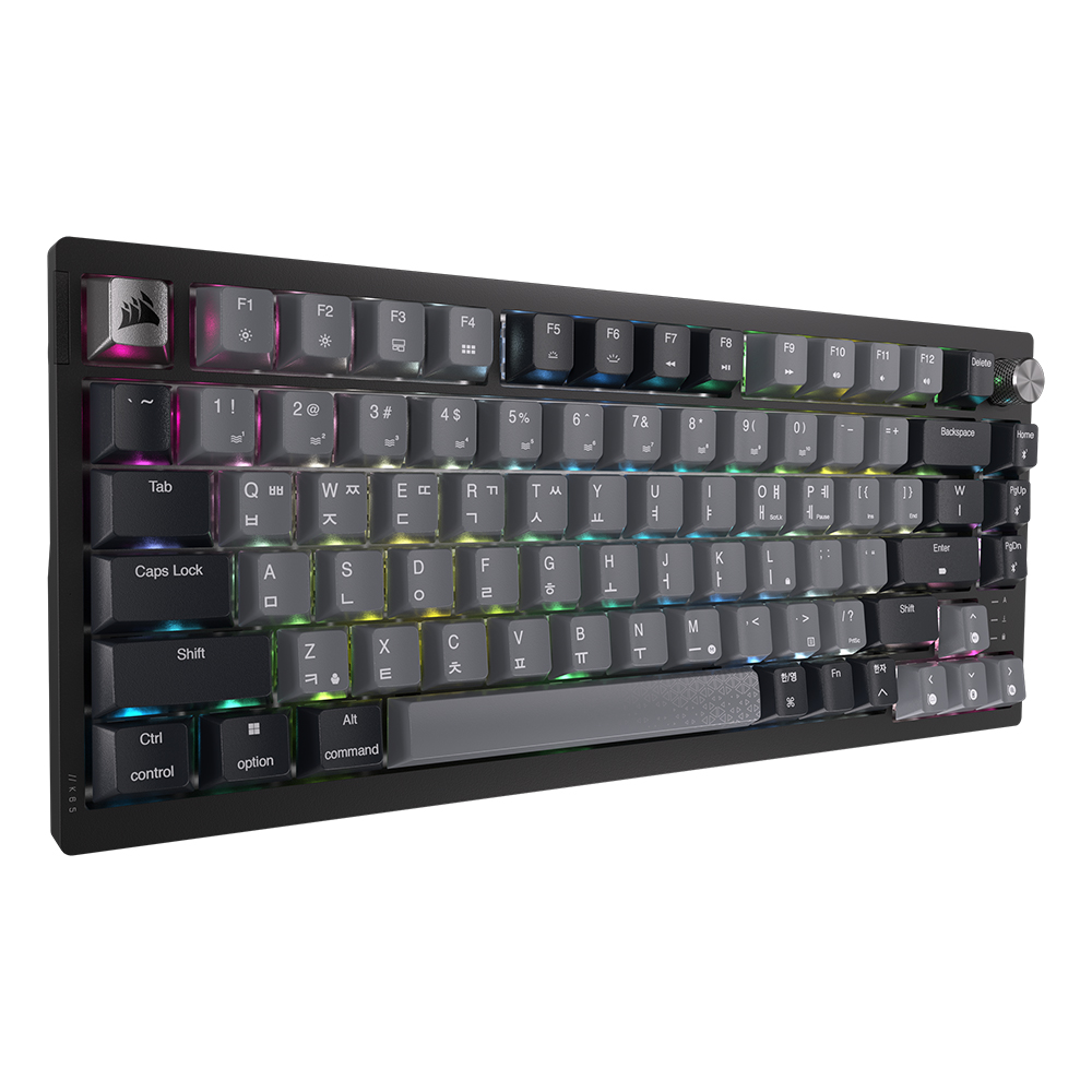 커세어 K65 RGB PLUS 무선 핫스왑 적축 게이밍 기계식 키보드 골드키캡 에디션 - 상세 이미지 3
