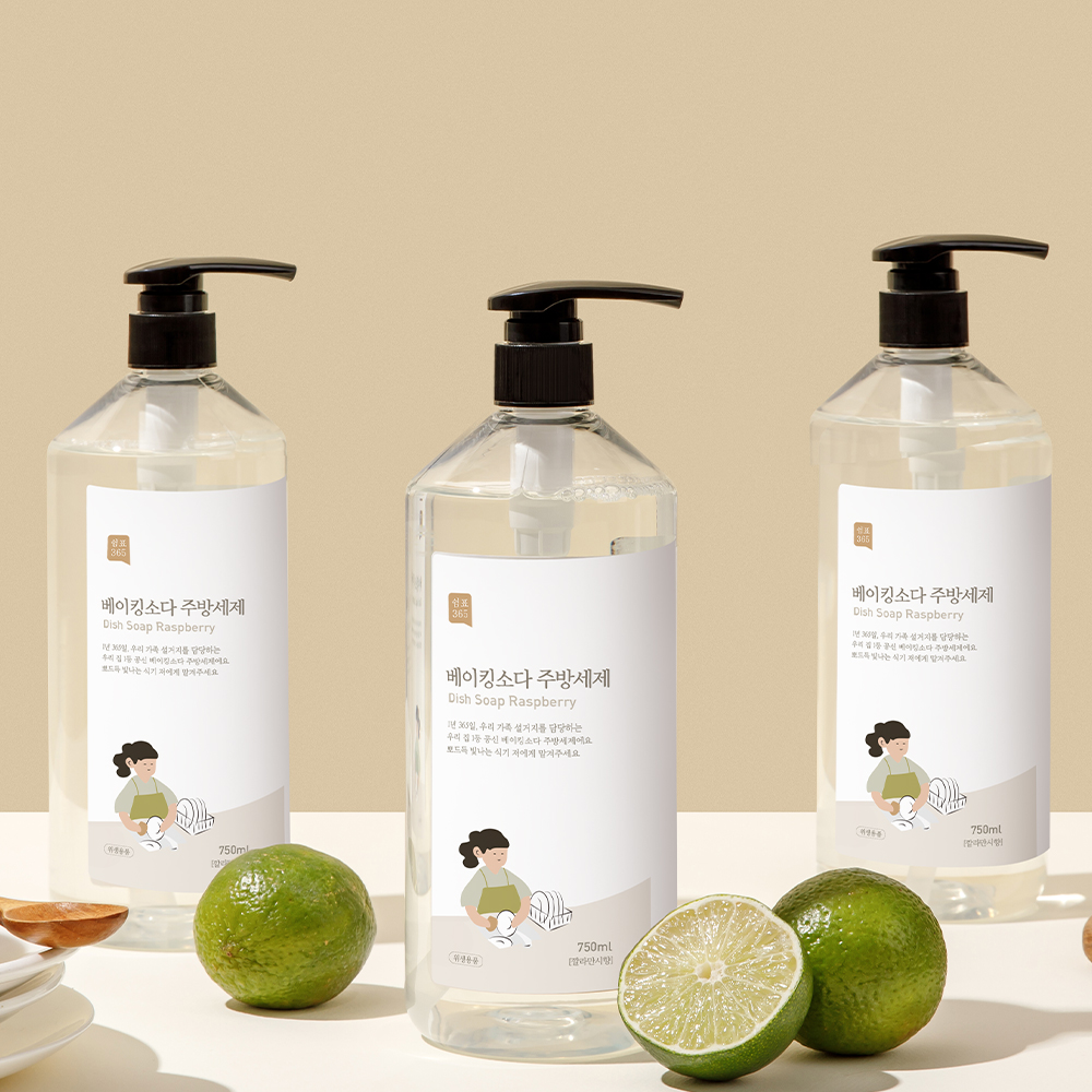 쉼표365 베이킹소다 주방세제 750ml 4개 깔라만시 이미지 6
