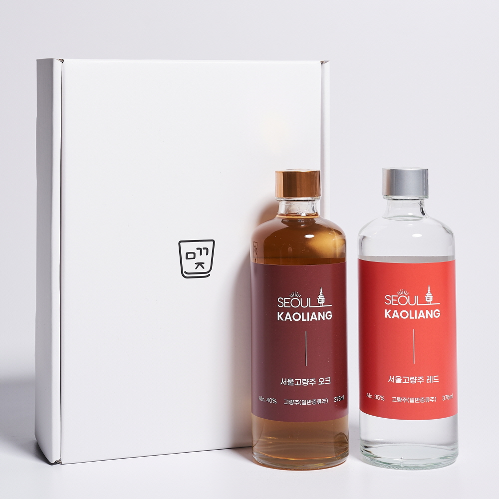 마깨주 서울고량주 2종 선물세트 (레드+오크) - 상품 이미지