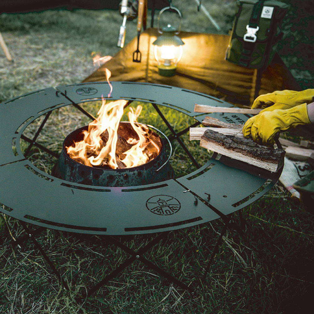 스코겐 화로테이블 접이식 캠핑 난로테이블 원형 불멍 화로대 K300