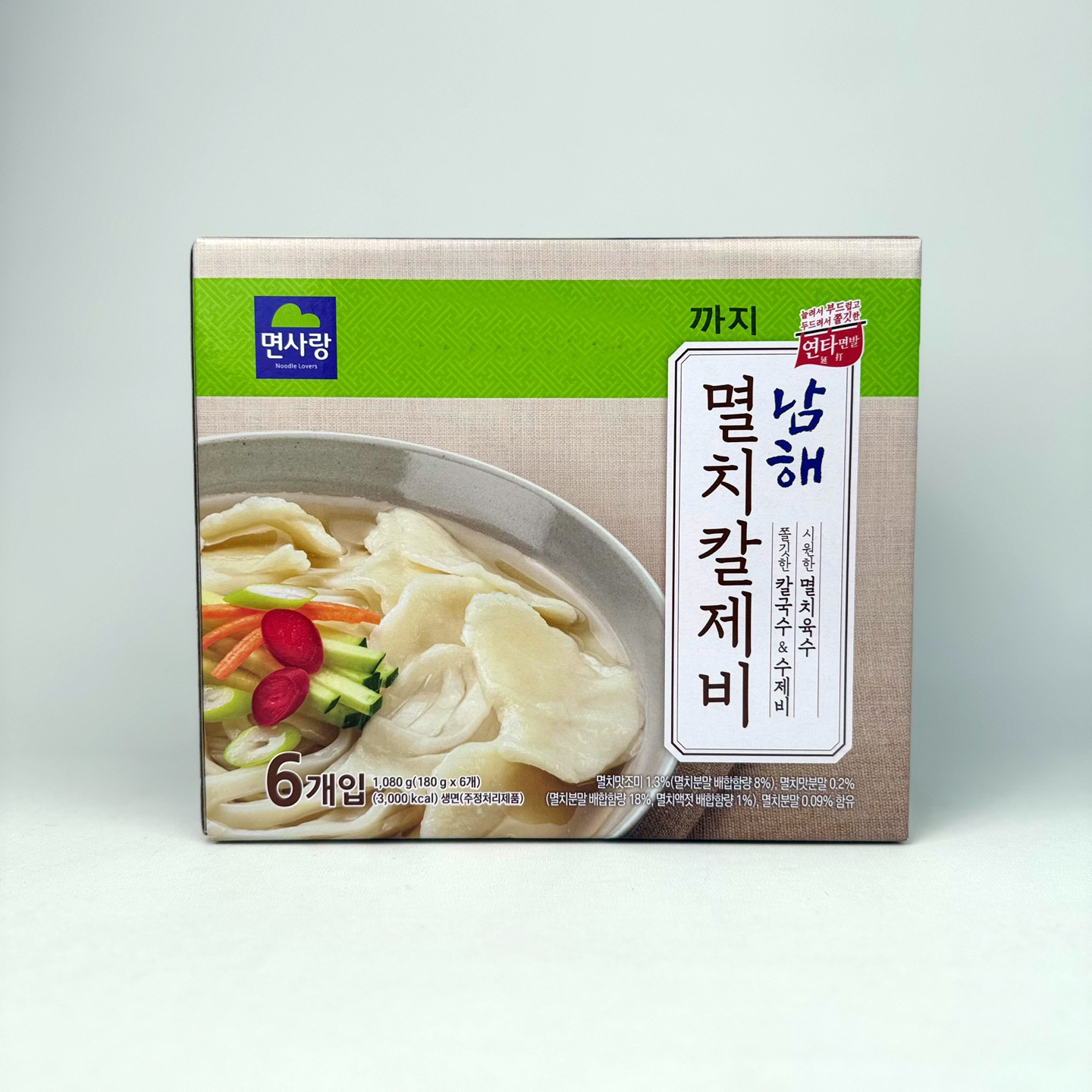 면사랑 남해 멸치칼제비 180gx6개입 코스트코 수제비 칼국수 면사리 - 상세 이미지 3
