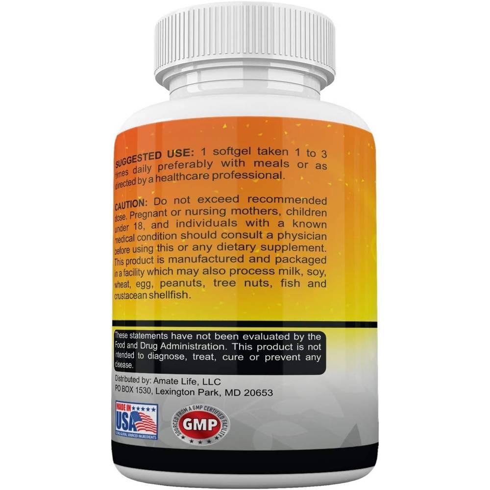 Amate Life 콩 레시틴 1200mg 미국산 인지질 100정 - 상세 이미지 3