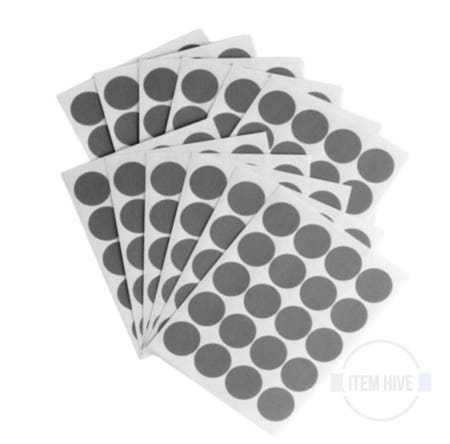 투표스티커 20mm 회색 12매입 설문조사