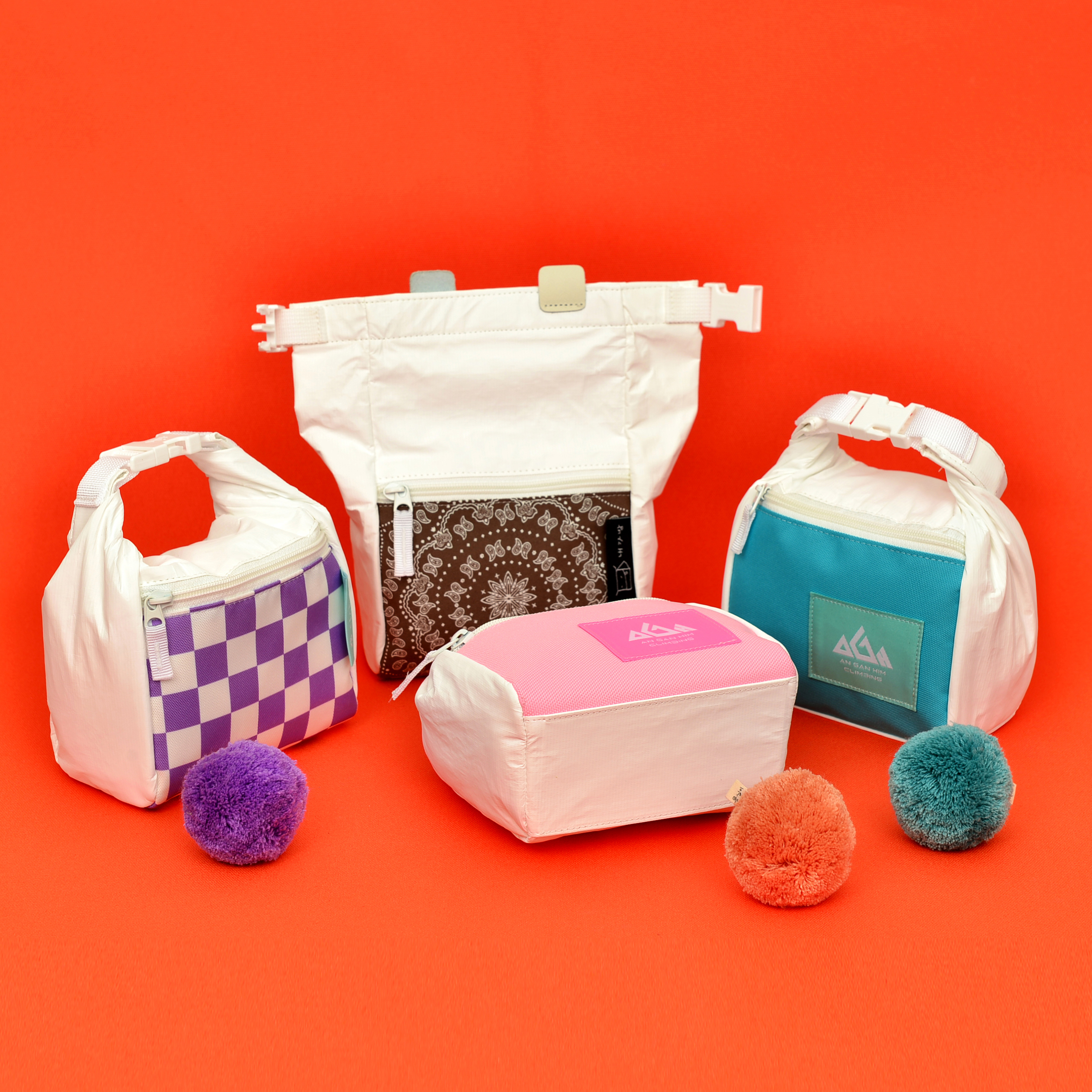 AGH 안간힘 클라이밍 초크백 쁘띠G버킷 타이벡 볼더링 초크버킷 용품