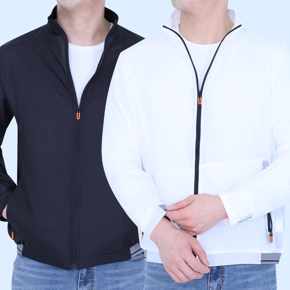 꽃중년- 얇은 운동 러닝 바람막이 남자겉옷 빅사이즈