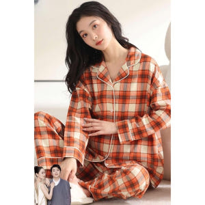 효심이네 각자도생 이선순 윤미라 잠옷 옷 레드 체크 43회 패션 착용 후기 | 사이즈/핏 총정리 - 상품 이미지 3