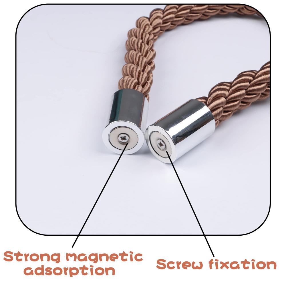 고퀄리티 두꺼운 로프형 마그네틱 커튼백 타이