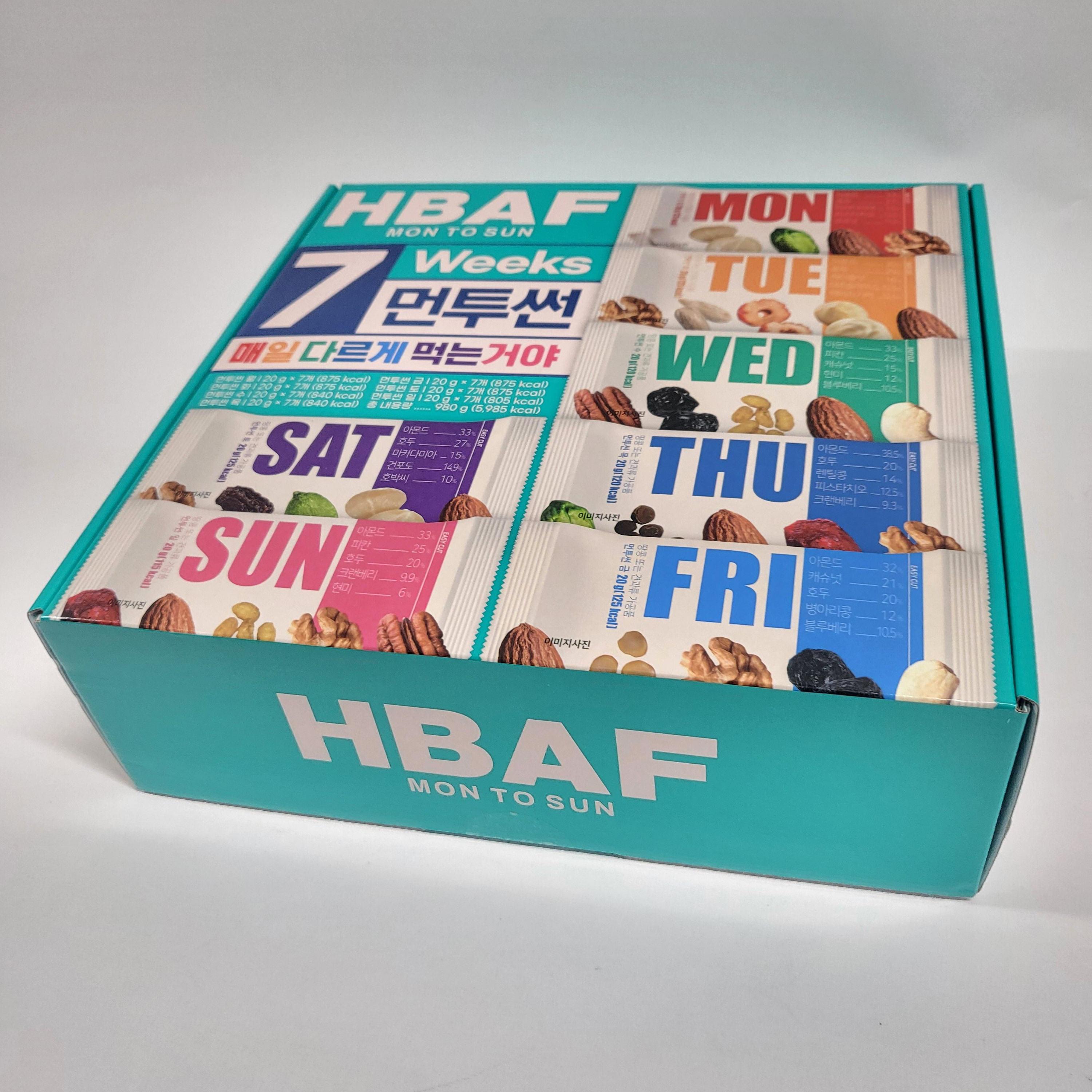 HBAF 바프 먼투썬 하루견과 7주 20g x 49개 코스트코 견과류 - 상세 이미지 4