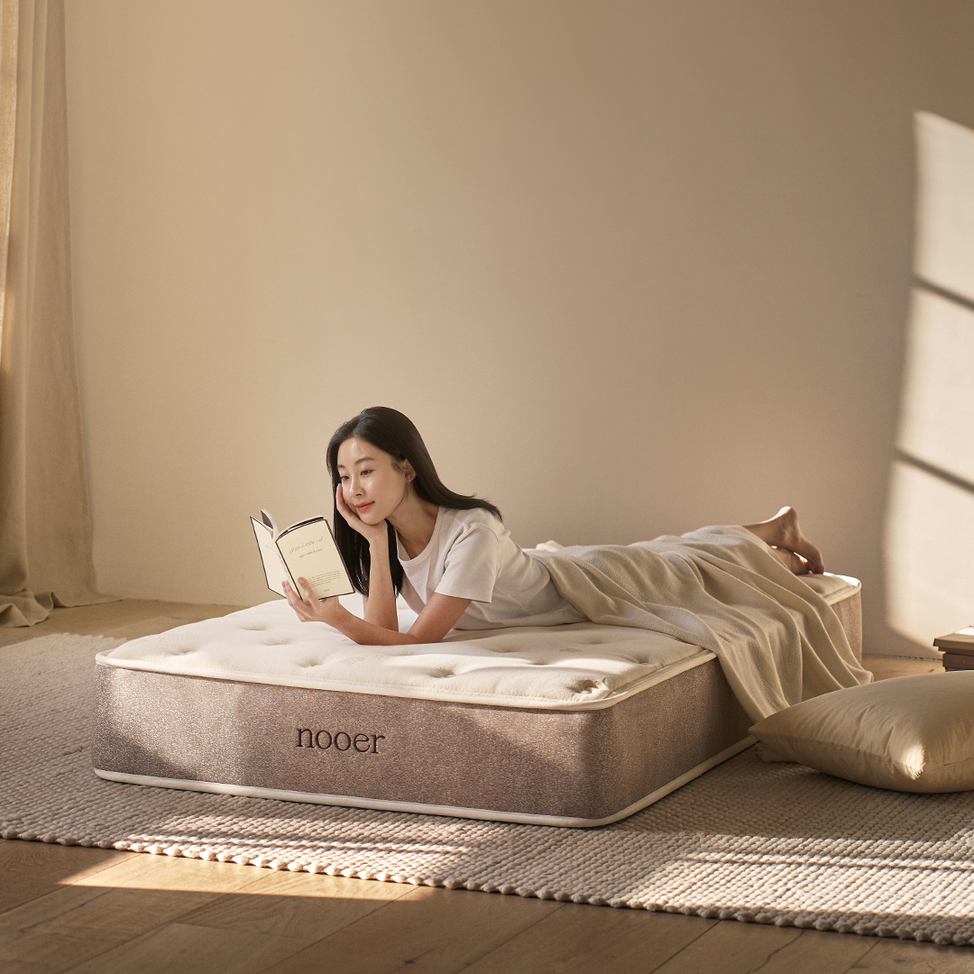 누어 편안히 슈퍼싱글 사이즈 침대 포켓스프링 롤팩 매트리스 24cm SS