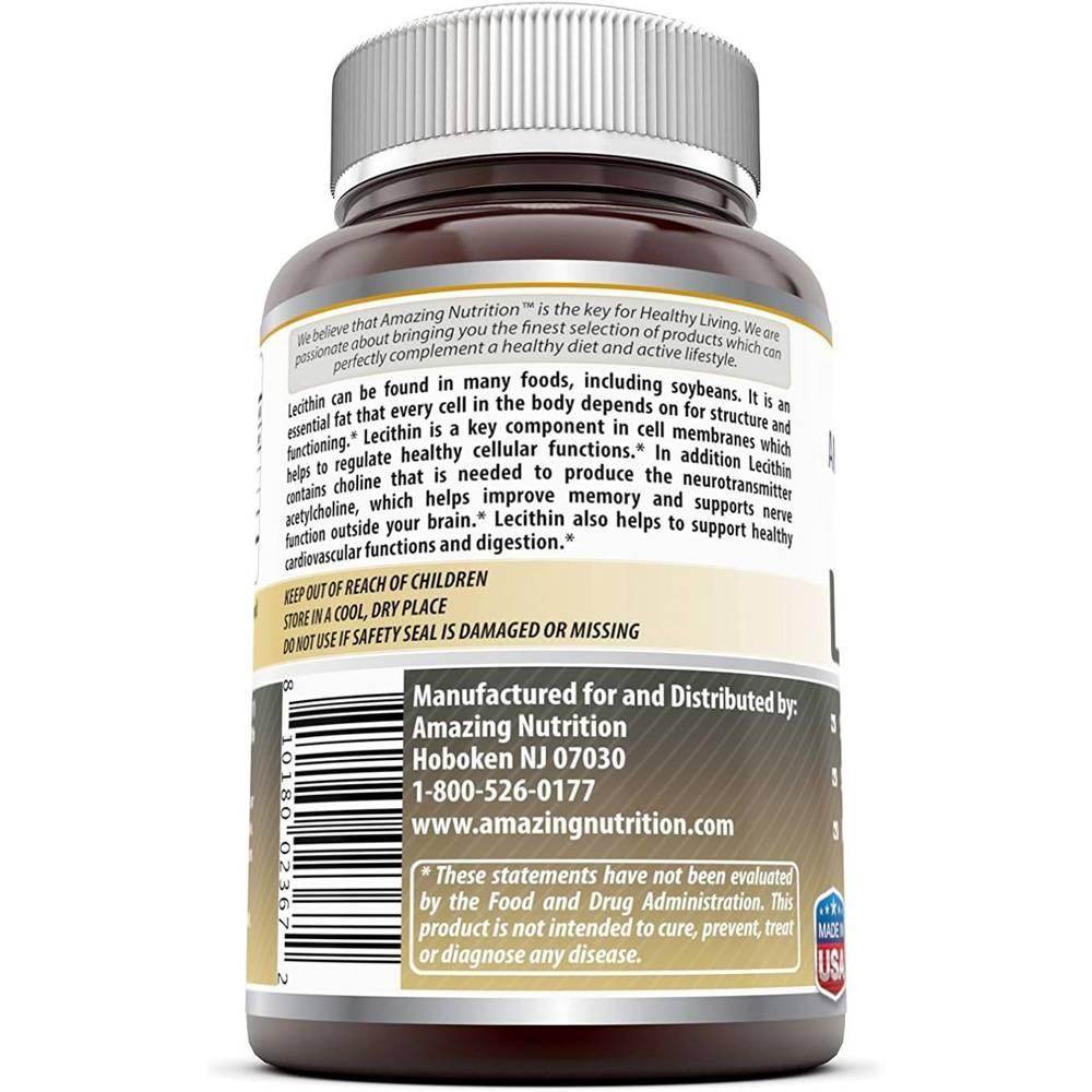어메이징뉴트리션 레시틴 콩 대두 1200mg 인지질 240정 (3통) - 상세 이미지 2