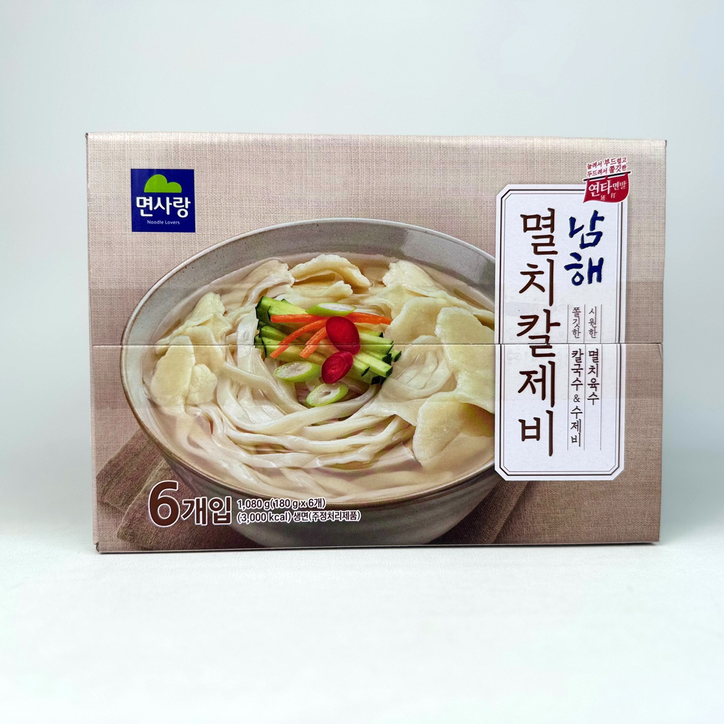 면사랑 남해 멸치칼제비 180gx6개입 코스트코 수제비 칼국수 면사리 - 상세 이미지 2