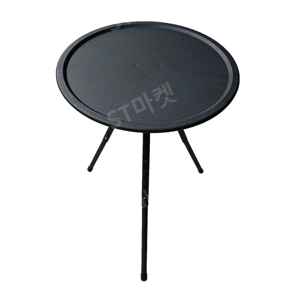 야외 휴대용 접이식 테이블 삼각다리 작은 원형 테이블 초경량 캠핑 테이블 높이조절 - 상세 이미지 5