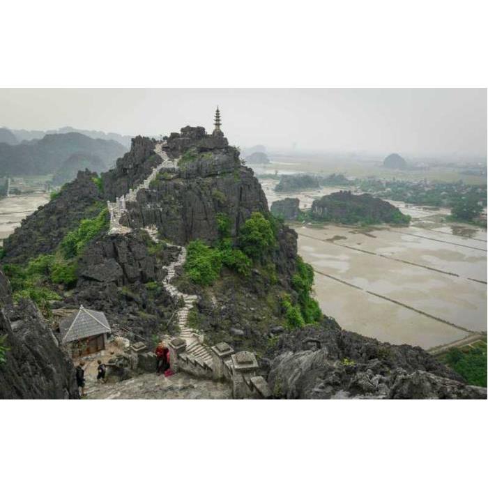 베트남 하노이 식사와 가이드가 포함된 호아루, 트랑안 자전거 투어