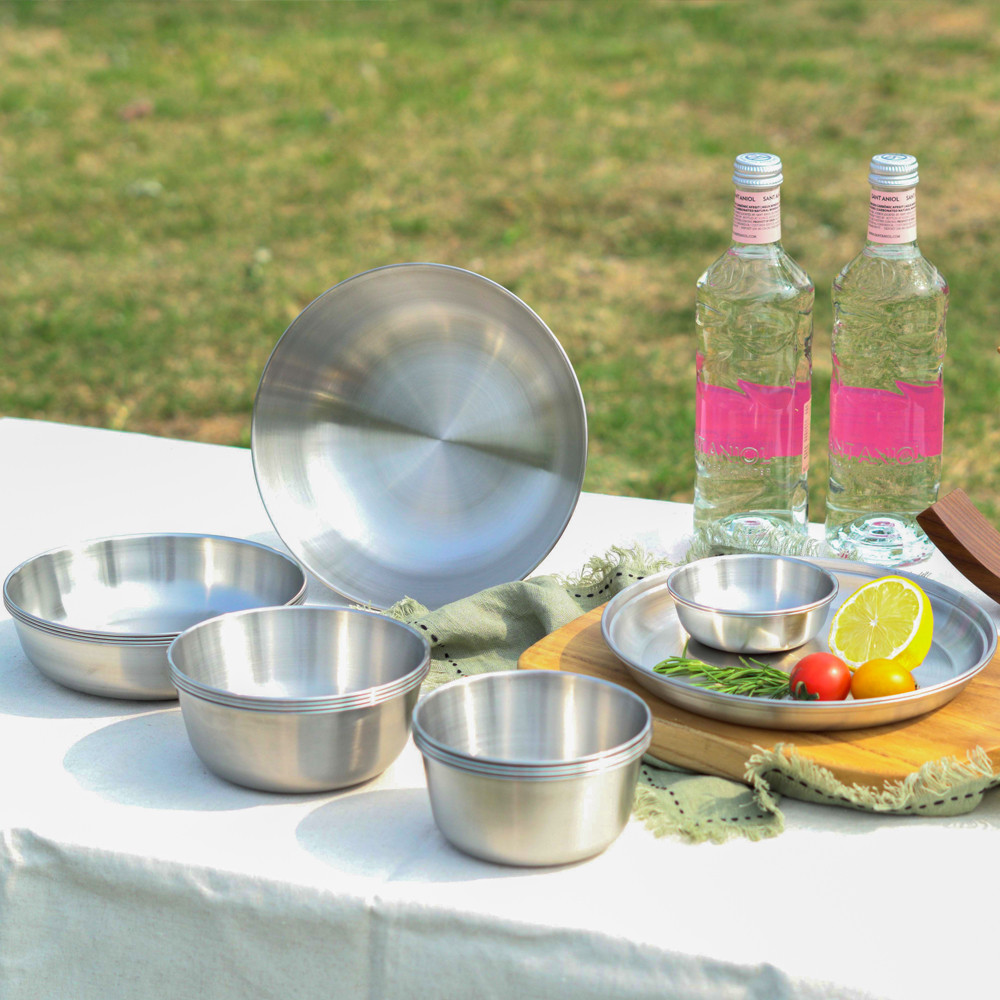 벨락 접시세트 18P / 식기 캠핑그릇 스텐