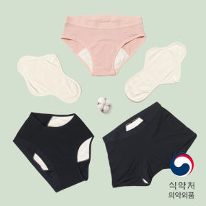 [SET]싸이클린 생리팬티 순면 팬티생리대 여성 초등 첫생리 초경 주니어... 착용 후기 | 사이즈/핏 총정리 - 상품 이미지 1