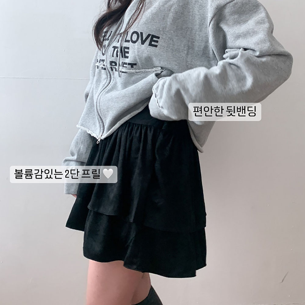 캉캉스커트 발레코어룩 레이스스커트 - 상세 이미지 5