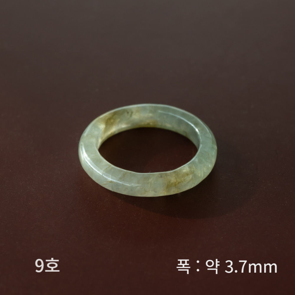 A 제이드 옥반지 맑은 카키색 no.1 - 상세 이미지 2