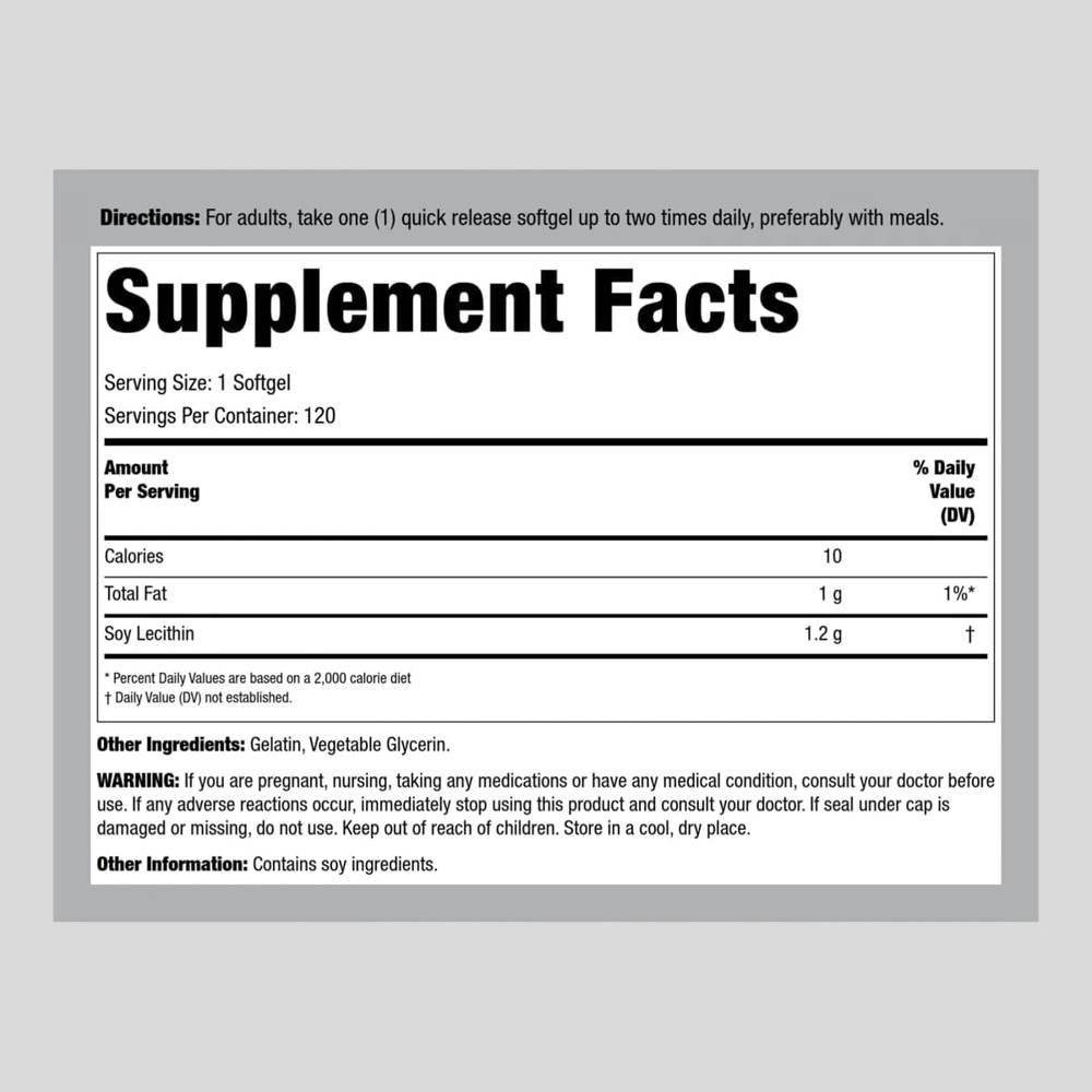 린드버그 레시틴 1200mg 복합 인지질 120정 - 상세 이미지 2