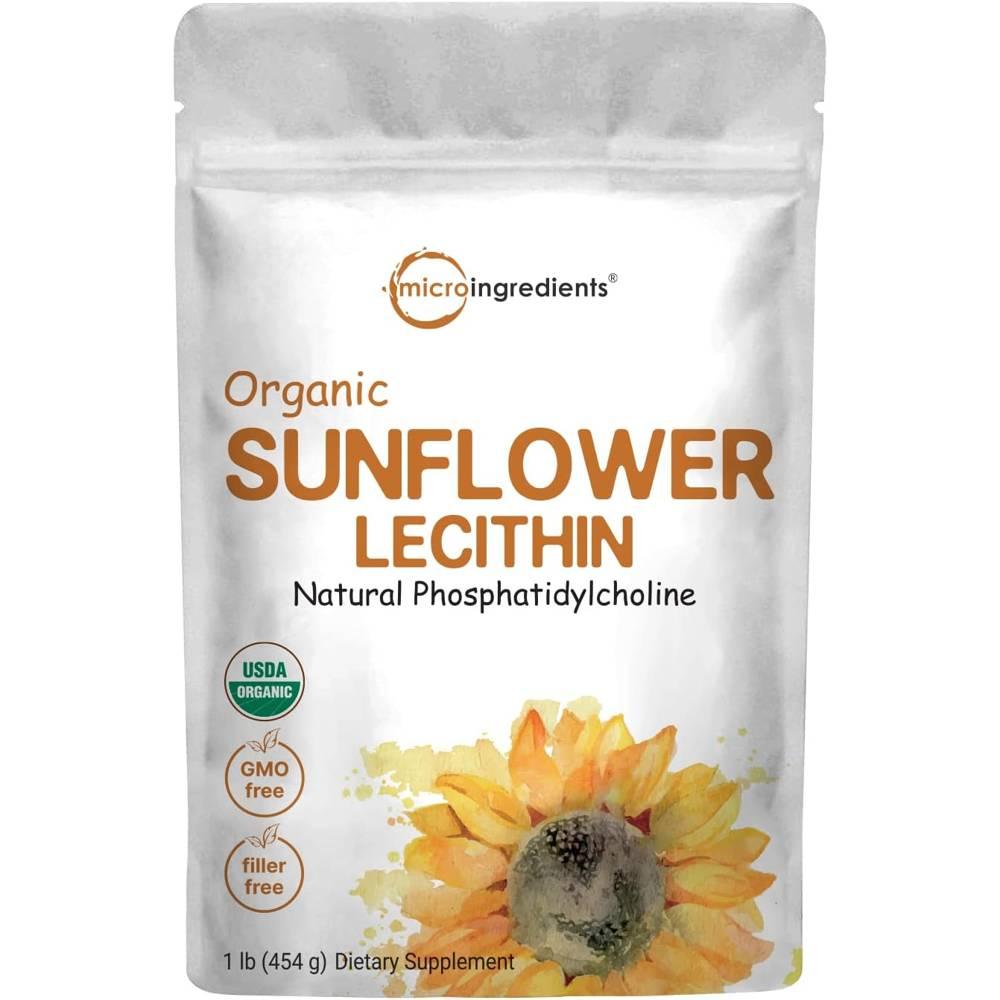 마이크로 해바라기 레시틴 파우더 분말 인지질 454g - 상품 이미지