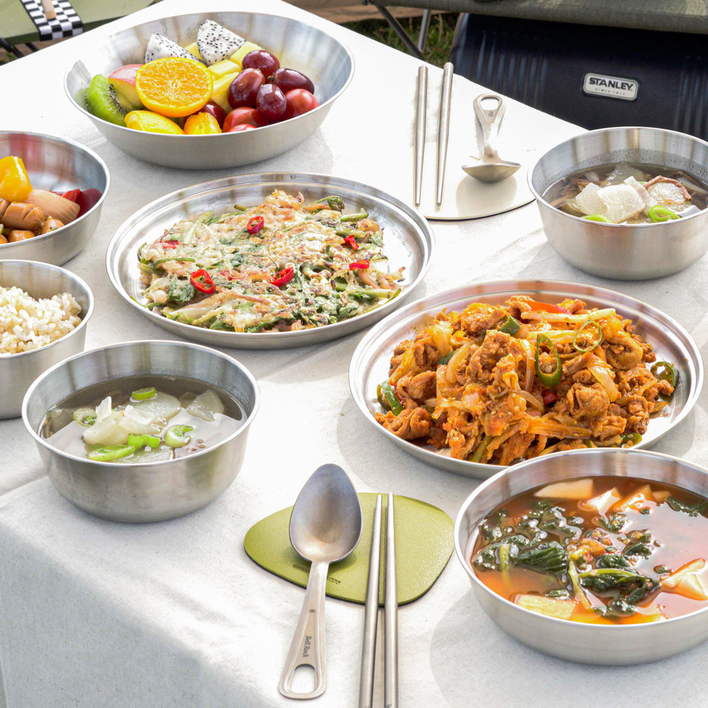 벨락 접시세트 18P / 식기 캠핑그릇 스텐