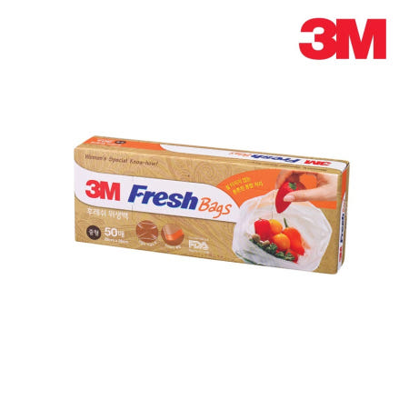 GS케미칼 3M 후레쉬백 비닐팩 중형 25x35cm 50매