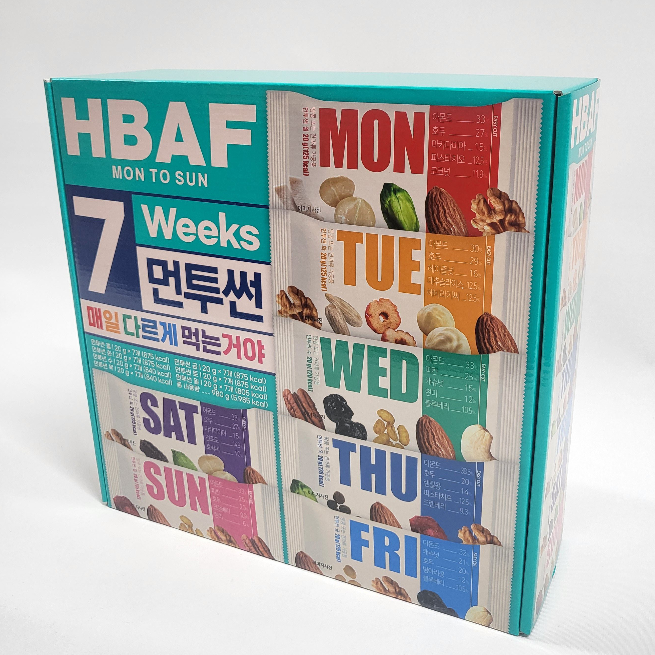 HBAF 바프 먼투썬 하루견과 7주 20g x 49개 코스트코 견과류 - 상세 이미지 3
