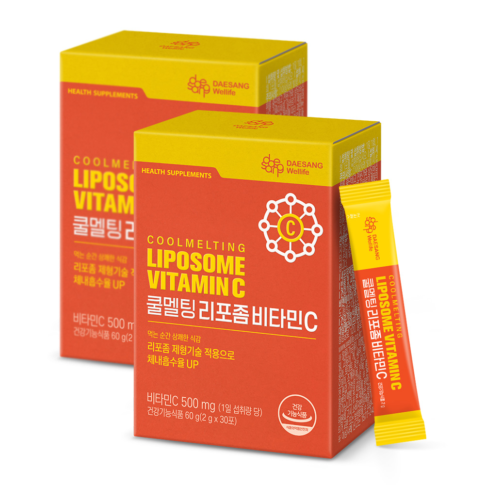 웰라이프 쿨멜팅 리포좀 비타민C (2g) 30포, 2개 - 상품 이미지
