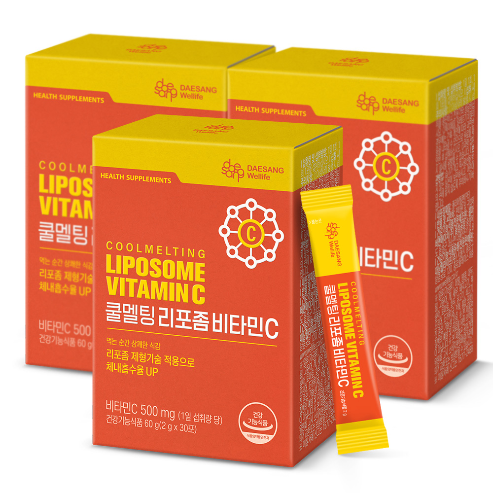 웰라이프 쿨멜팅 리포좀 비타민C (2g) 30포, 3개 - 상품 이미지