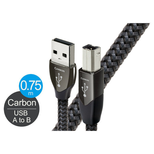 오디오퀘스트 USB 2.0 케이블 CARBON 0.75m USB 2.0 AB타입 - 상품 이미지