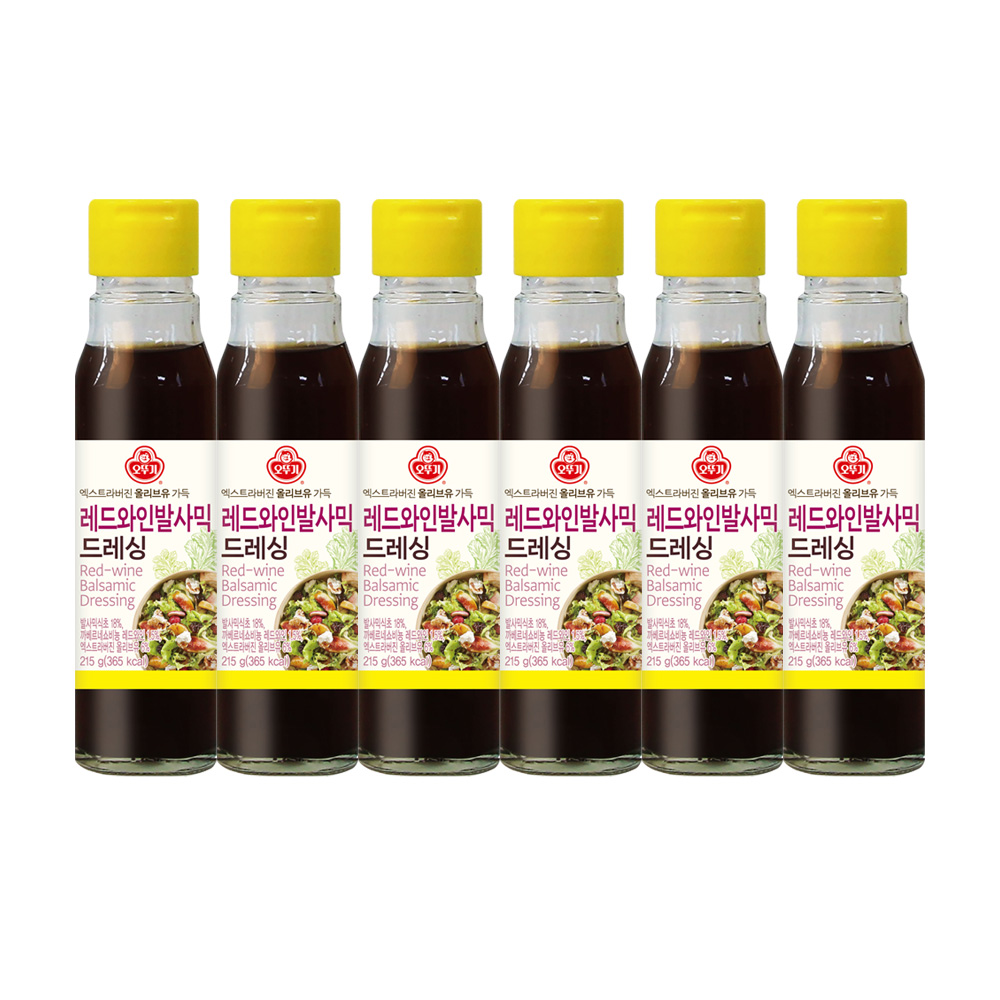 오뚜기 레드와인발사믹드레싱 215g 6개 - 상품 이미지
