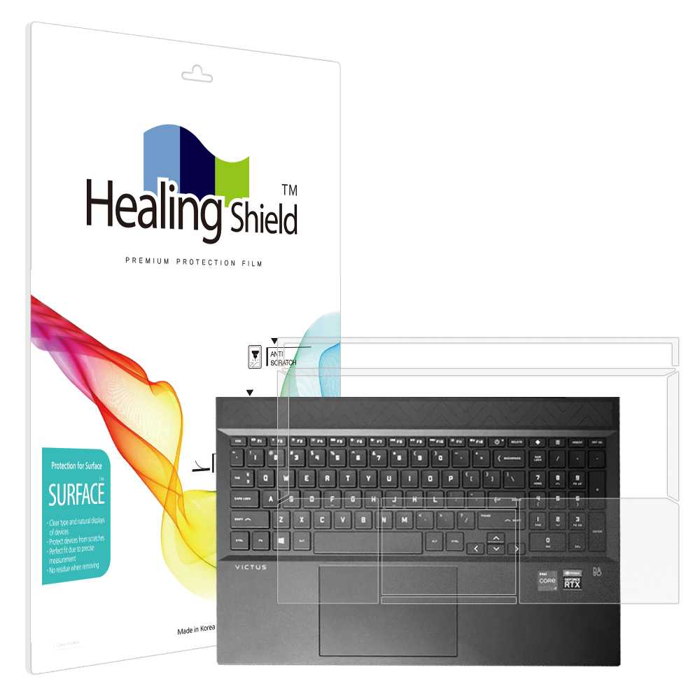 HP VICTUS 16 2022 무광 팜레스트/터치패드 필름 2매 - 상품 이미지