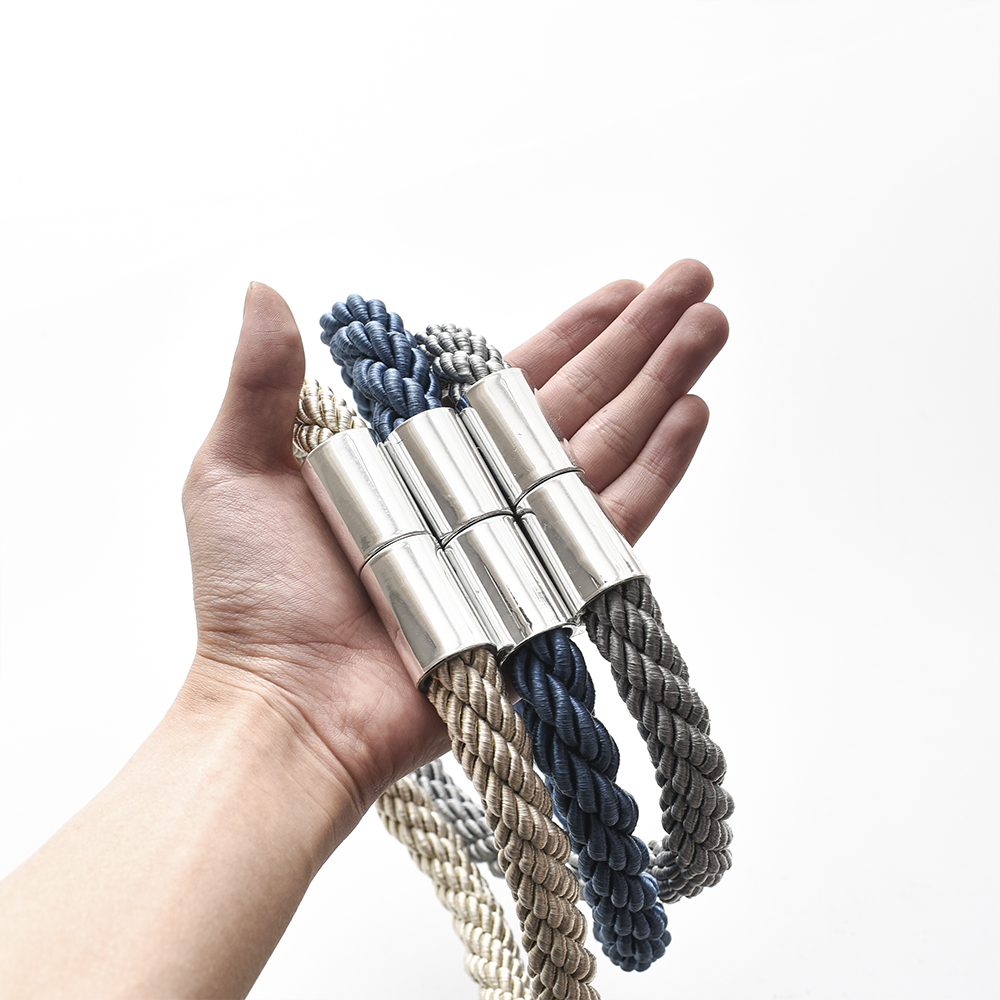 고퀄리티 두꺼운 로프형 마그네틱 커튼백 타이