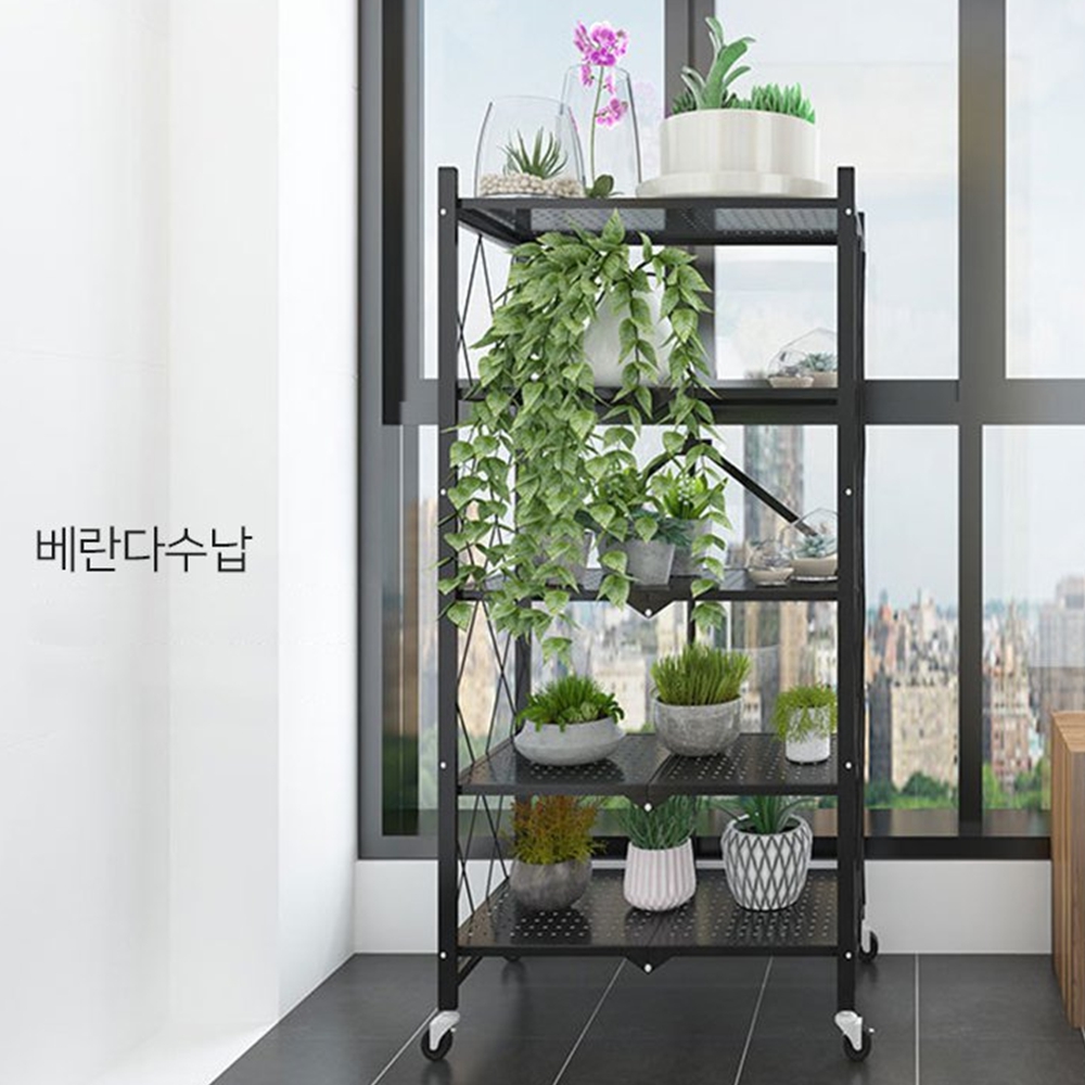 장난감정리선반 접이식철제이동수납장 창고 베란다 3단 이미지 7