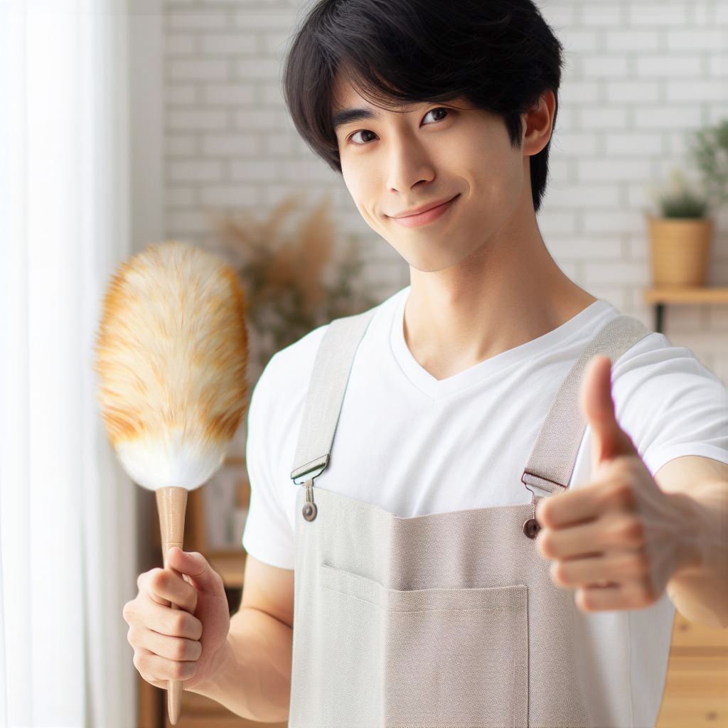 이즈코리아 양모 먼지떨이 양털 더스터 먼지털이개