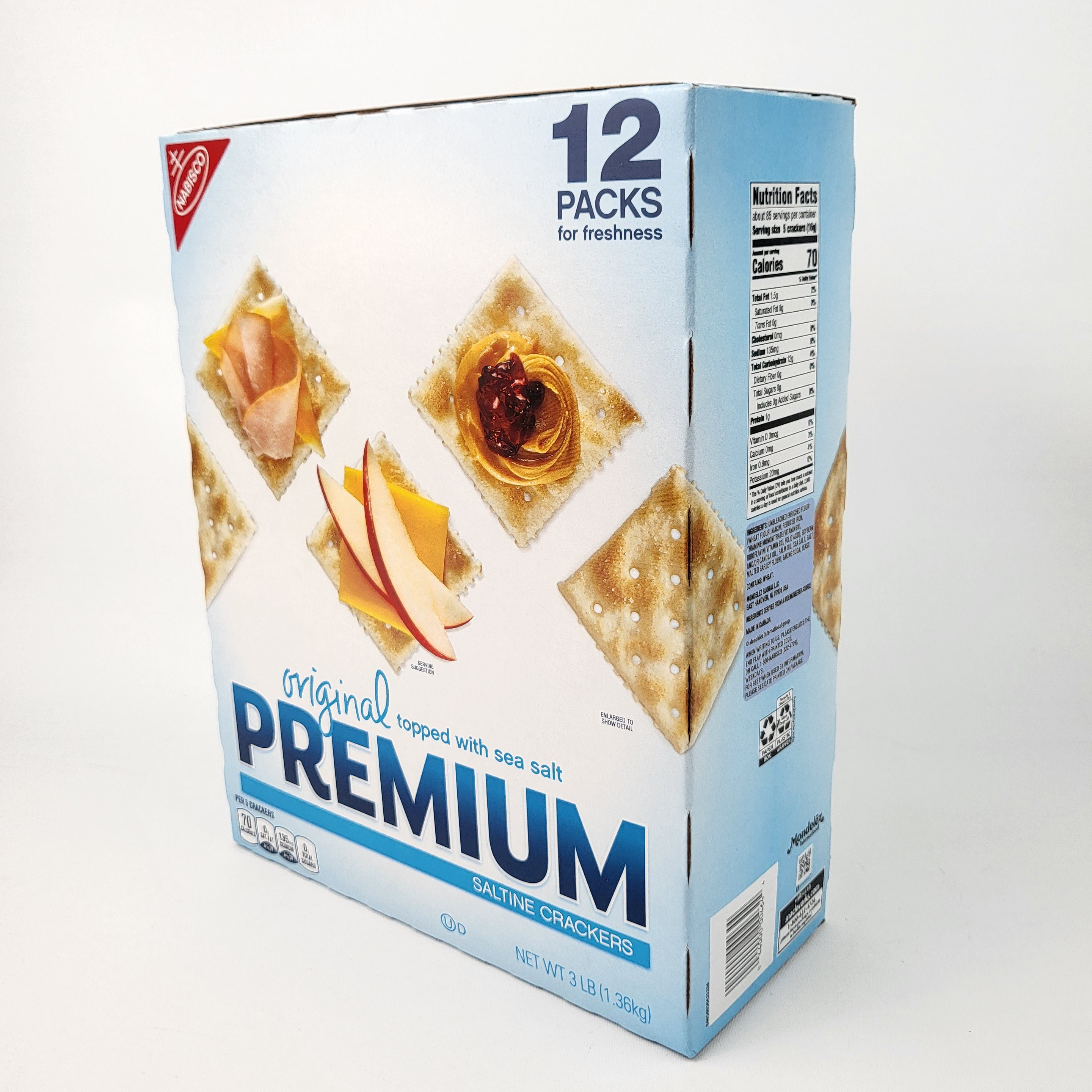 NABISCO 오리지널 프리미엄 솔틴 크래커 1.36KG 코스트코 파티용 카나페 크래커 - 상세 이미지 3