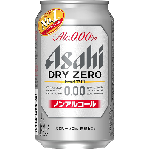 맥주 무알콜 논알콜 아사히 드라이 제로 350ml - 메인 이미지