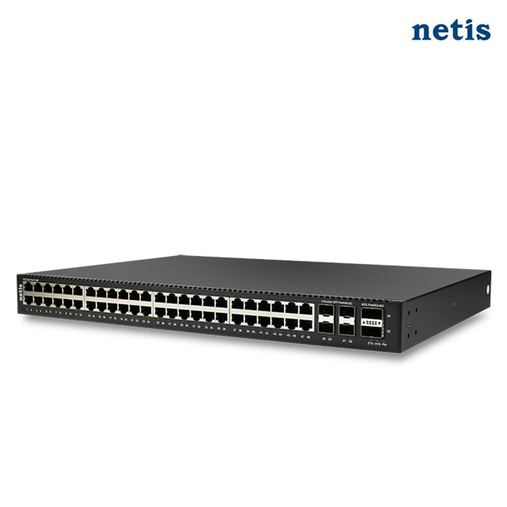 네티스 HST4354GM 48포트 엔터프라이즈 기업용 2.5기가 스위칭허브 40G QSFP 3년 A/S CL - 상세 이미지 2