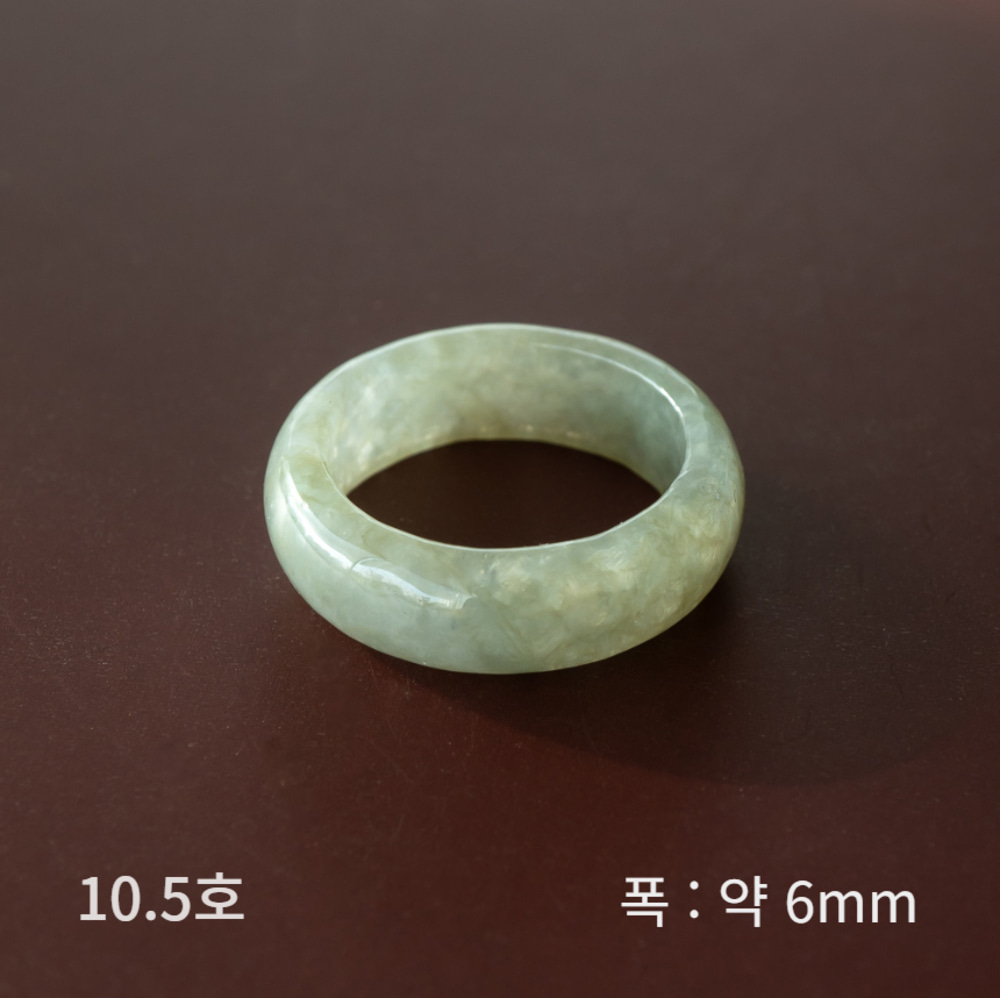 A 제이드 옥반지 맑은 카키색 no.1 - 상세 이미지 4