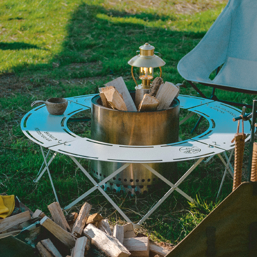 스코겐 화로테이블 접이식 캠핑 난로테이블 원형 불멍 화로대 K300