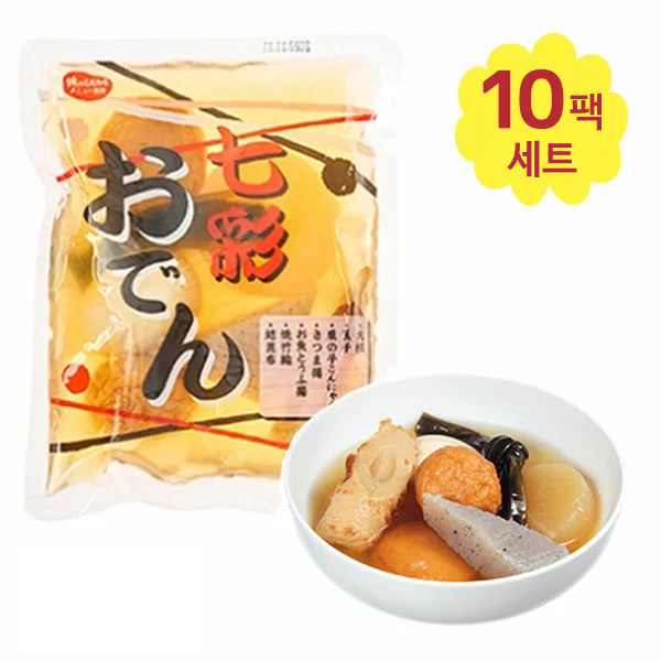 일본 마린프로푸드 시치사이 오뎅 10팩 1박스 세트 / 모듬어묵 일본오뎅 - 상품 이미지