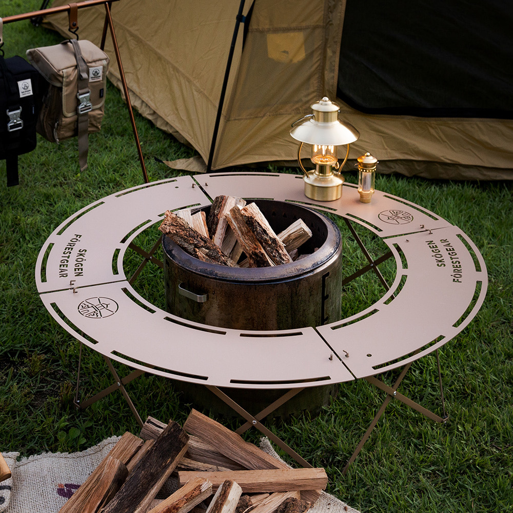 스코겐 화로테이블 접이식 캠핑 난로테이블 원형 불멍 화로대 K300