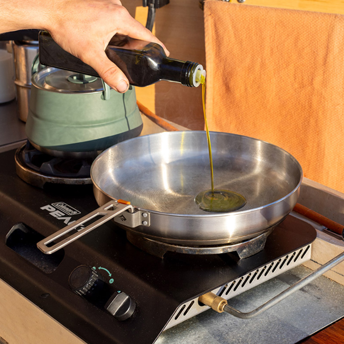 씨투써밋 디투어 팬 25cm 케이스 세트 스테인레스 경량 3중 후라이팬