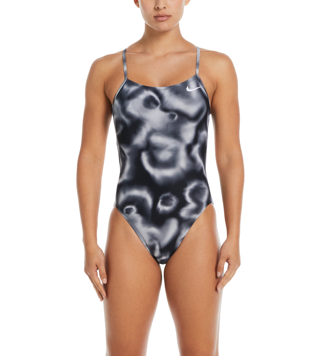 Nike Swim Digi Haze Cut Out One Piece Black, 28 - 상세 이미지 4
