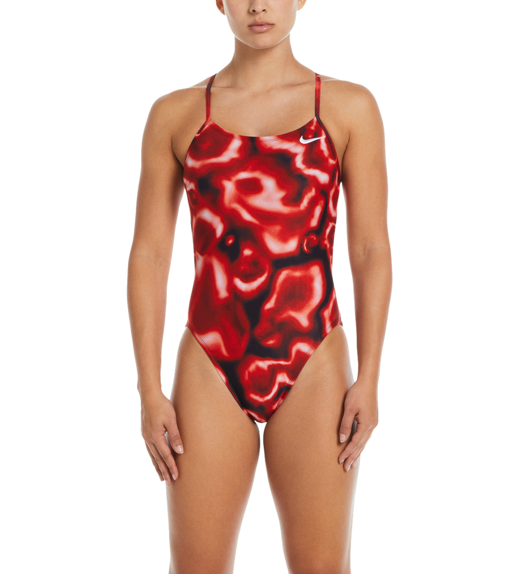 Nike Swim Digi Haze Cut Out One Piece University Red, 26 - 상세 이미지 4