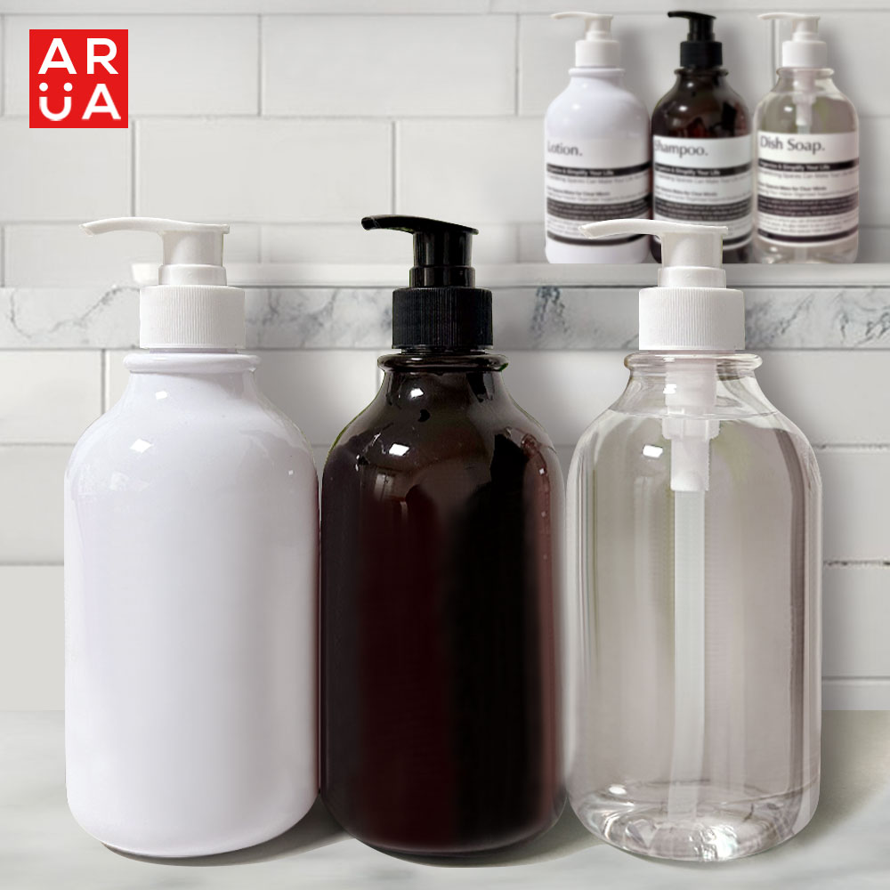 주방 세제통 주방세제 샴푸 핸드워시 손세정제 욕실 샴푸통 원형 디스펜서 화이트500ml - 메인 이미지